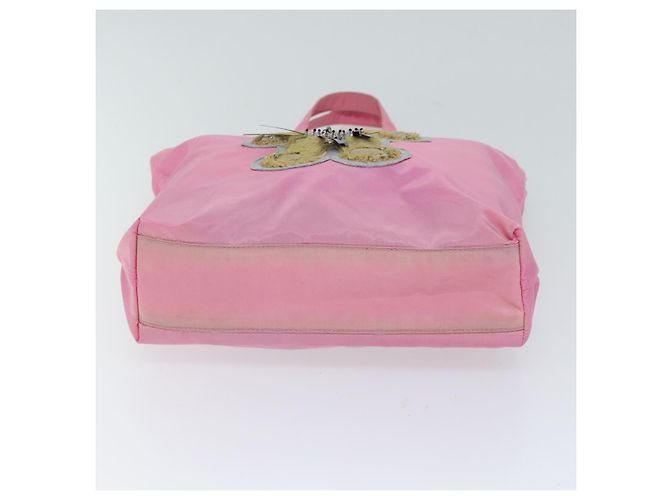 PRADA Hand Bag Nylon Pink Auth yk11651 - view 5