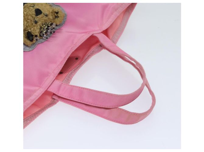 PRADA Hand Bag Nylon Pink Auth yk11651 - view 7