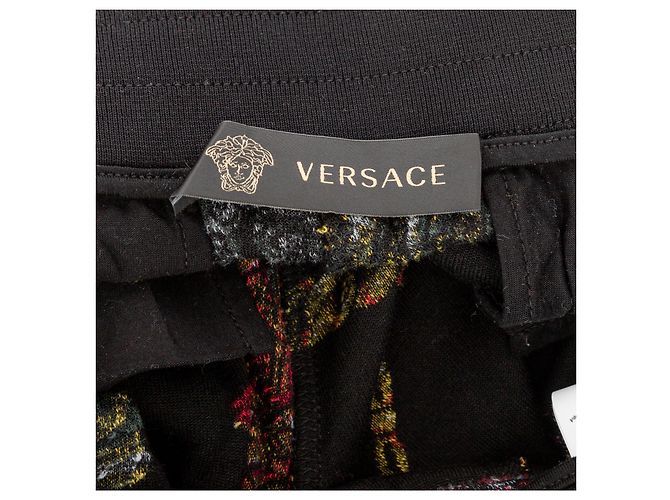 Versace Hose aus Samt mit Blumenmuster im Barockstil Mehrfarben - Ansicht 5