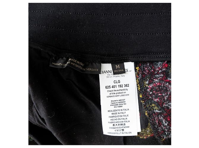 Versace Hose aus Samt mit Blumenmuster im Barockstil Mehrfarben - Ansicht 6