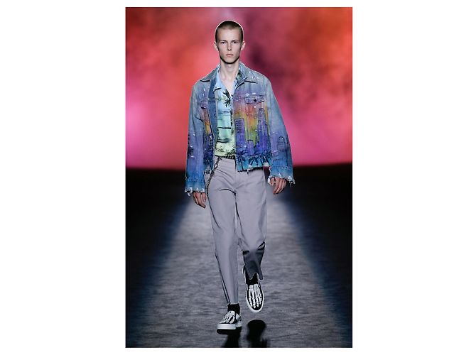 Amiri Distressed 'Hollywood' Denim Jacket Multiple colors - view 2