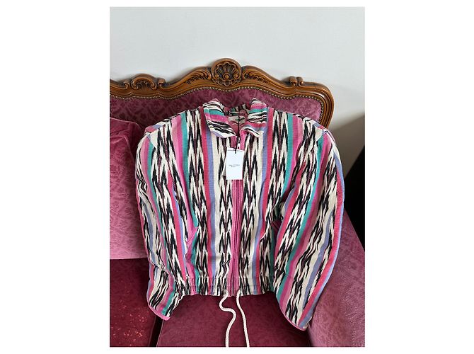Giacca multicolore Isabel Marant Etoile Yaustei - vista 9