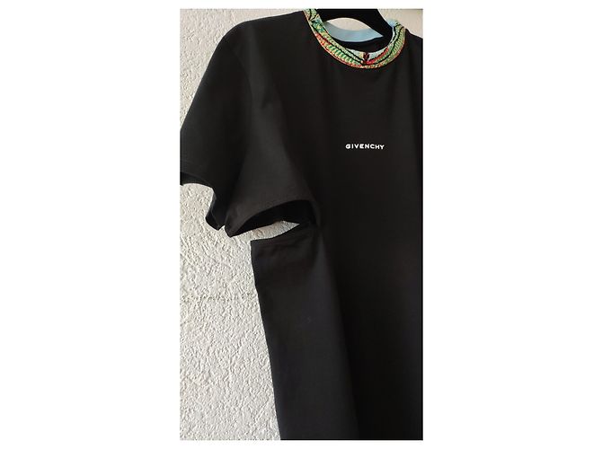 VESTIDO CAMISETA DE GIVENCHY EN ALGODÓN CON ABERTURAS LATERALES. Negro - vista 7