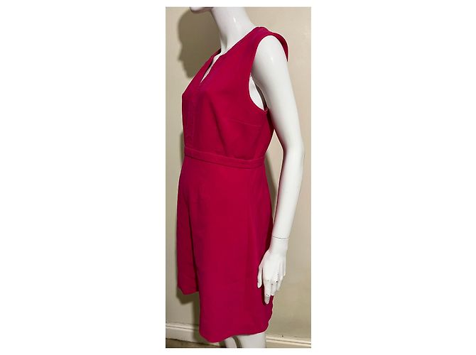 Diane Von Furstenberg DvF Fleur Jersey-Kleid in Fuchsia Fuschia - Ansicht 2