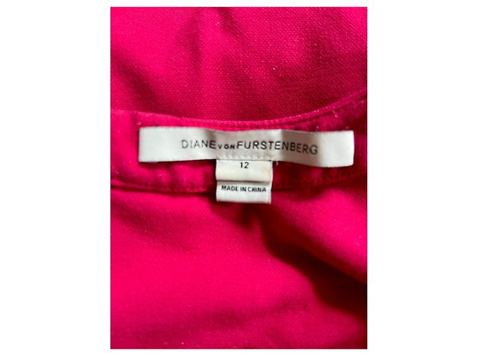 Diane Von Furstenberg DvF Fleur Jersey-Kleid in Fuchsia Fuschia - Ansicht 4