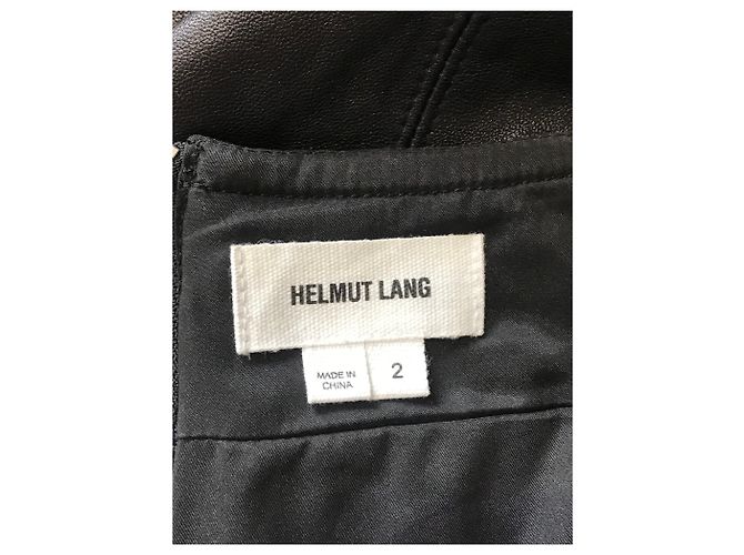 Faldas HELMUT LANG T.US 2 Cuero Negro - vista 4