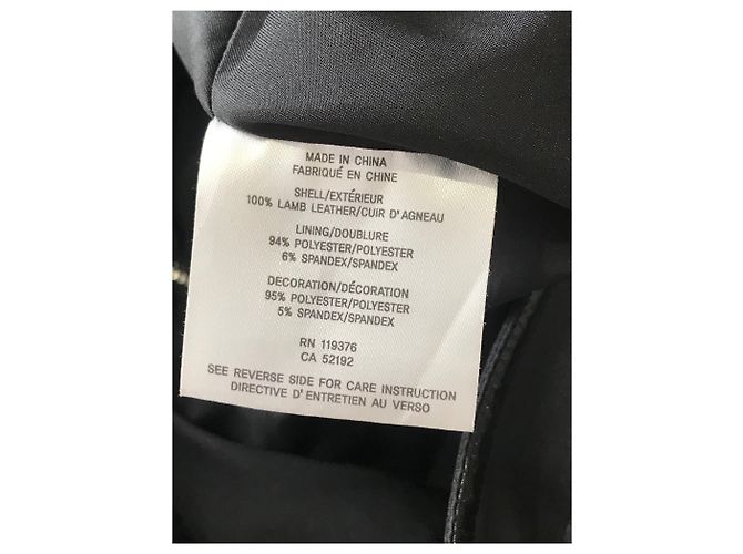 Faldas HELMUT LANG T.US 2 Cuero Negro - vista 5