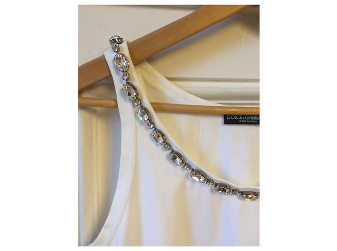 DOLCE & GABBANA Tops T.IT 46 Algodón Blanco - vista 2
