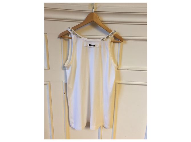 DOLCE & GABBANA Tops T.IT 46 Algodón Blanco - vista 3
