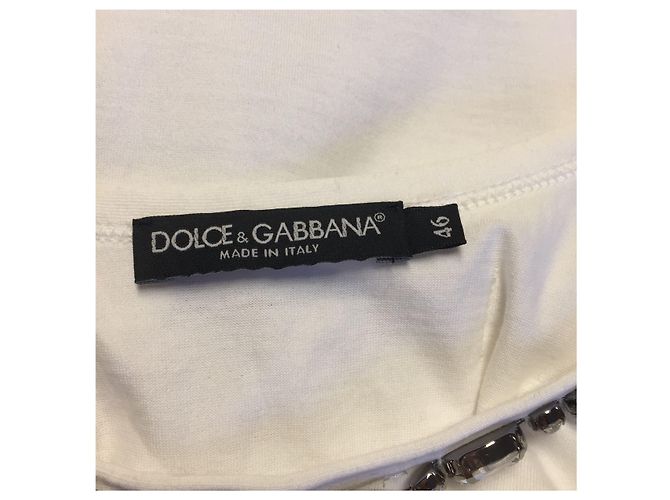 DOLCE & GABBANA Tops T.IT 46 Algodón Blanco - vista 4