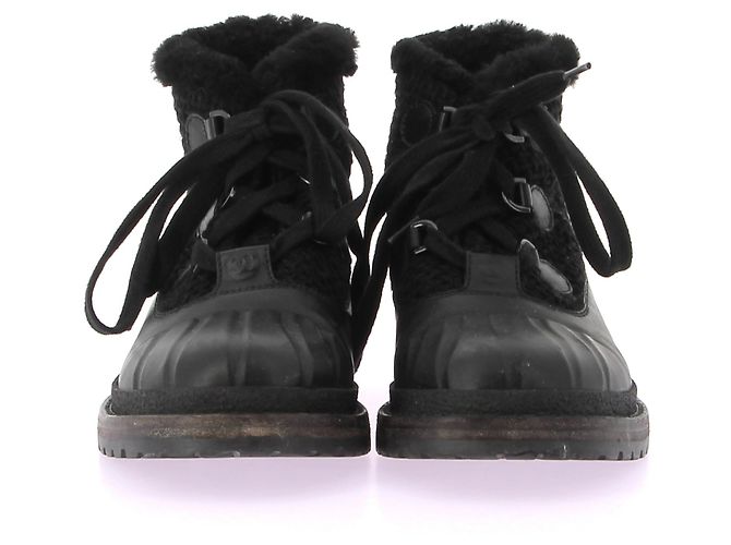 Botines Chanel T.EU 38.5 Cuero Negro - vista 3