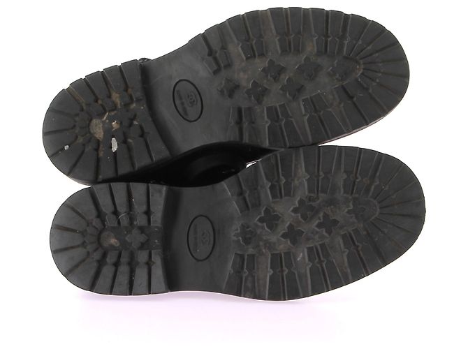Botines Chanel T.EU 38.5 Cuero Negro - vista 6