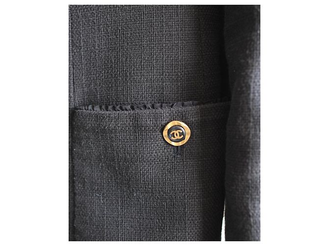 Cambon Chanel Vintage 94 CC button Jacket Black - view 2