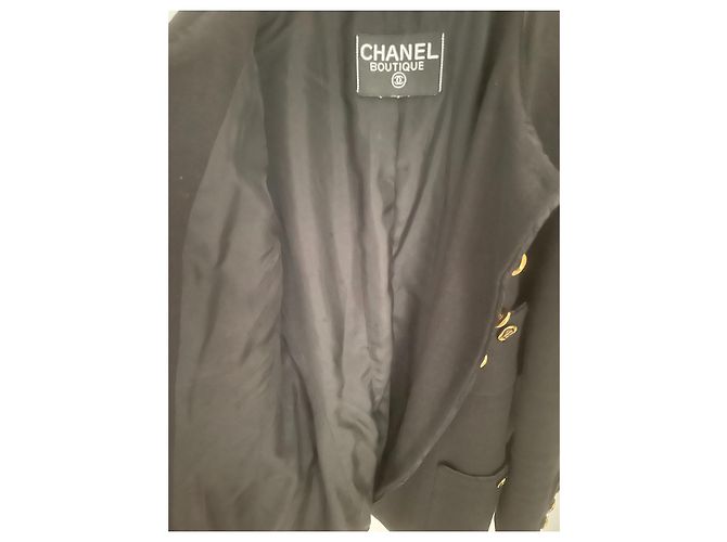 Cambon Chanel Vintage 94 CC button Jacket Black - view 3