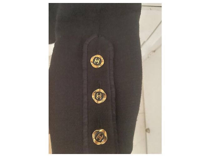 Cambon Chanel Vintage 94 CC button Jacket Black - view 5