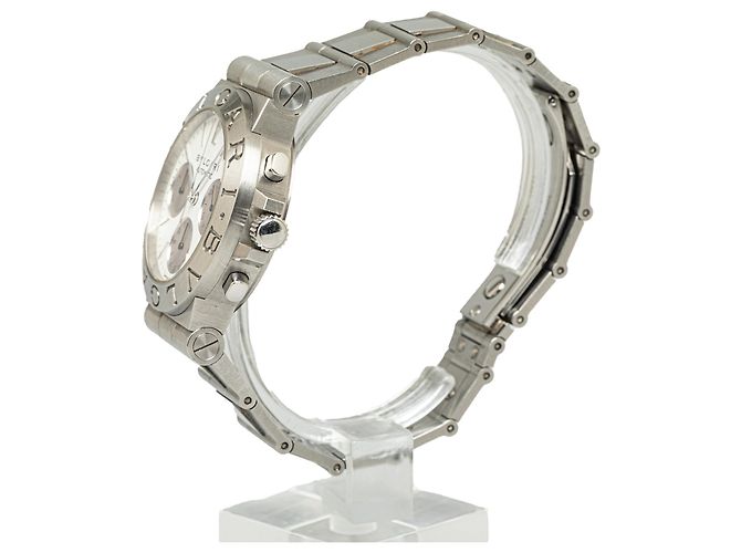 Bulgari Reloj Diagono automático plateado de acero inoxidable Bvlgari Plata - vista 3