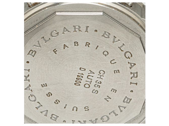 Bulgari Reloj Diagono automático plateado de acero inoxidable Bvlgari Plata - vista 5