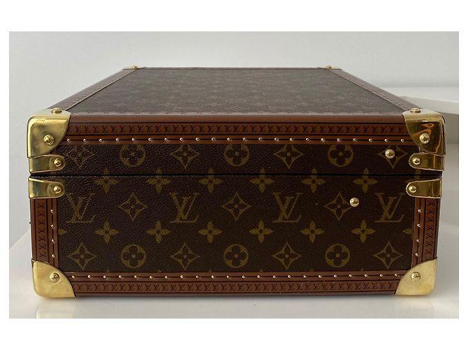 Louis Vuitton Valigia Cotteville 40 Marrone Tela - vista 3