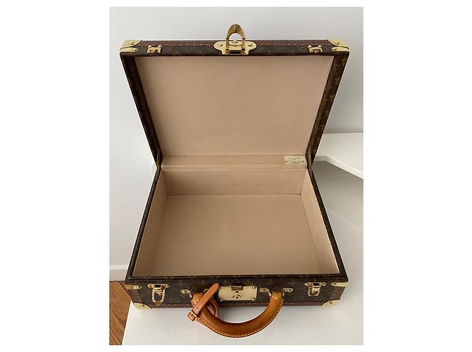 Louis Vuitton Valigia Cotteville 40 Marrone Tela - vista 8