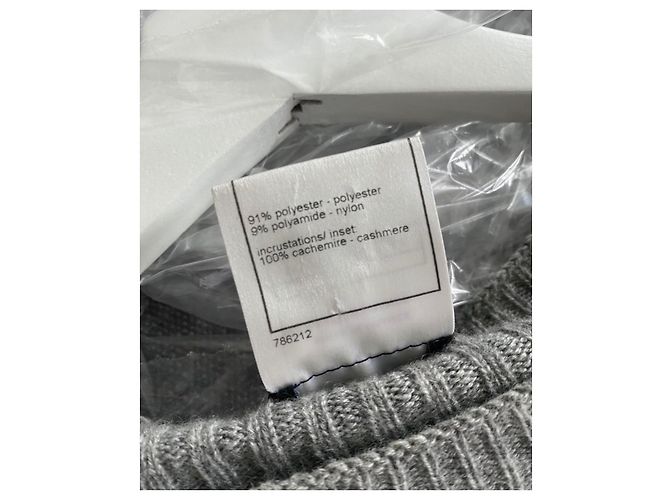 Chanel Pull à sequins Paris / Londres Gris - vue 4
