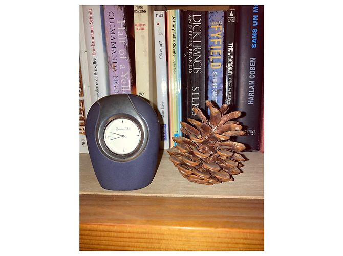 Christian Dior Steel Desk Clock Blue - view 2