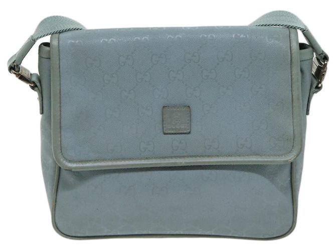 Borsa a tracolla con implementazione GUCCI GG Azzurro 297559 auth 70122 Blu chiaro - vista 13