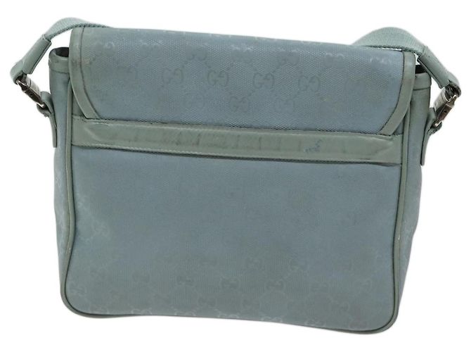 Borsa a tracolla con implementazione GUCCI GG Azzurro 297559 auth 70122 Blu chiaro - vista 2