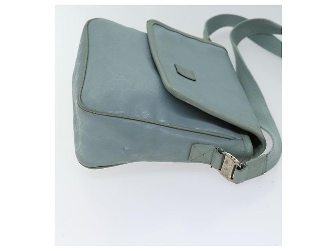 Borsa a tracolla con implementazione GUCCI GG Azzurro 297559 auth 70122 Blu chiaro - vista 3
