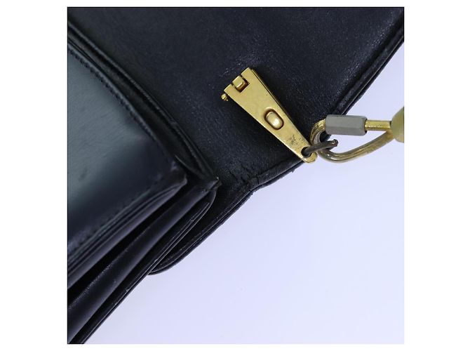 Christian Dior Borsa A Tracolla Pelle Nera Auth 70793 Nero - vista 10