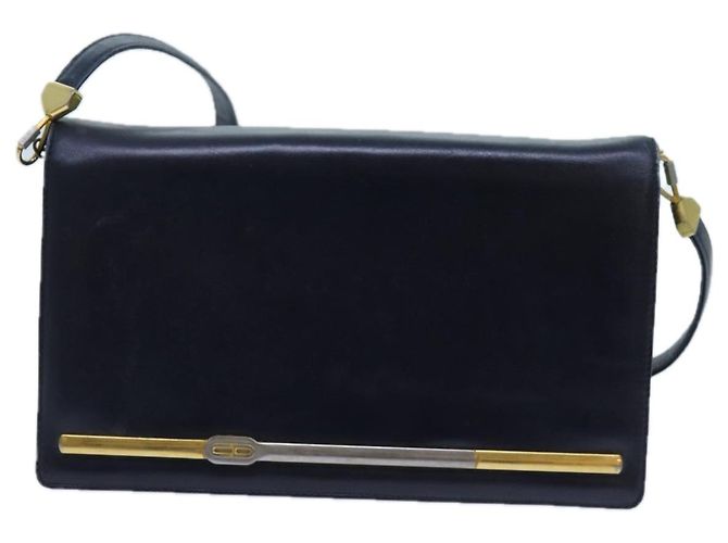 Christian Dior Borsa A Tracolla Pelle Nera Auth 70793 Nero - vista 13
