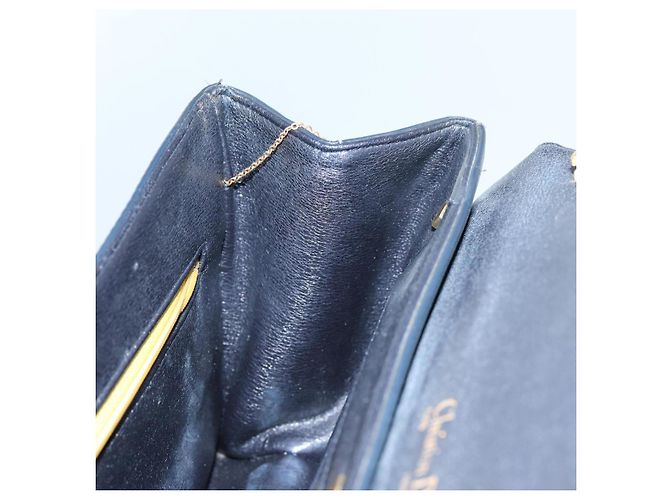 Christian Dior Borsa A Tracolla Pelle Nera Auth 70793 Nero - vista 19