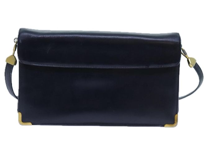 Christian Dior Borsa A Tracolla Pelle Nera Auth 70793 Nero - vista 2