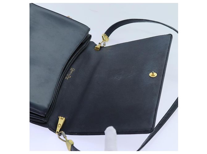 Christian Dior Borsa A Tracolla Pelle Nera Auth 70793 Nero - vista 9