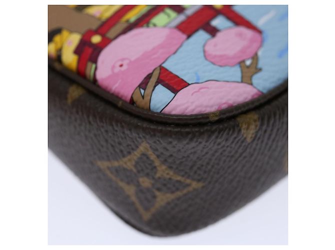LOUIS VUITTON Monogram Vivienne Mini Pochette Pouch M45905 LV Auth 70308A - view 14