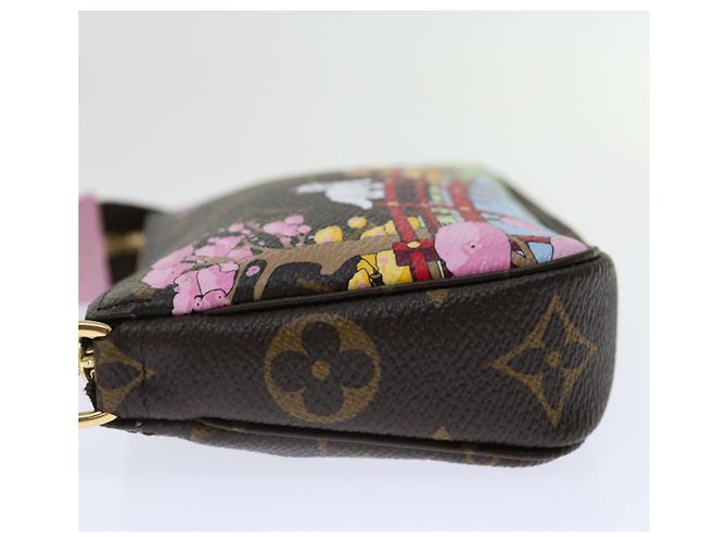 LOUIS VUITTON Monogram Vivienne Mini Pochette Pouch M45905 LV Auth 70308A - view 4