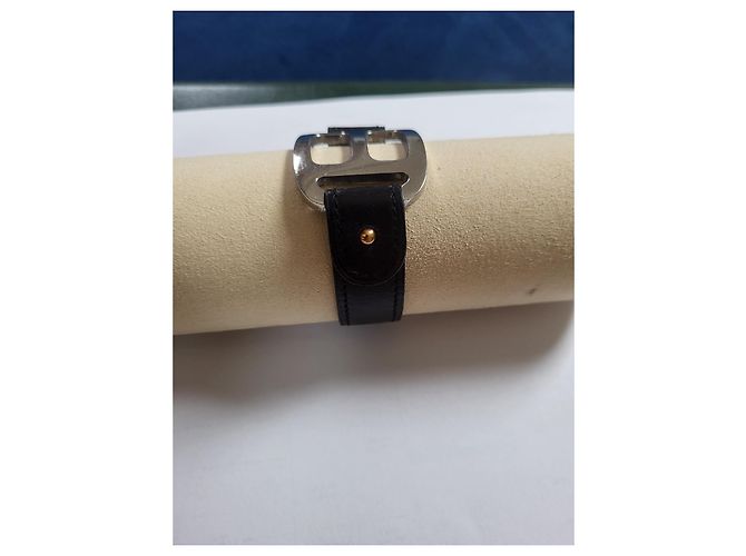 Hermès Pagoda Armband Leder Schwarz - Ansicht 4