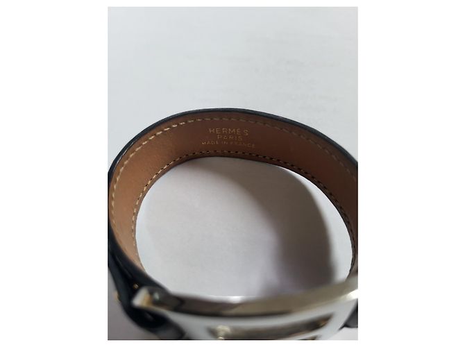 Hermès Pagoda Armband Leder Schwarz - Ansicht 6