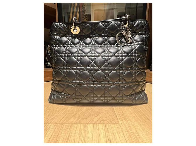 Borsa a mano Christian Dior in pelle blu 40 - vista 3