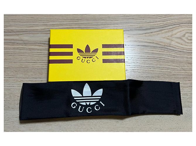 Autre Marque Fazzoletto o twilly di seta magnifico Nero - vista 2