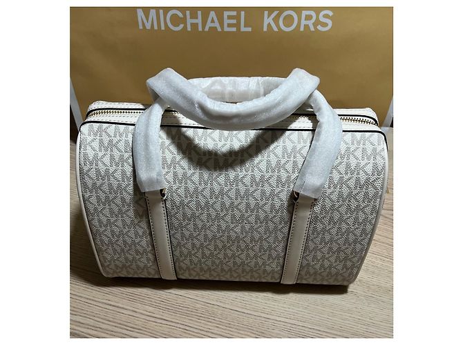 Borsa da viaggio Michael Kors Bianca Vaniglia Bianco - vista 3