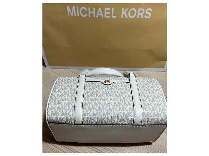 Borsa da viaggio Michael Kors Bianca Vaniglia Bianco - vista 4