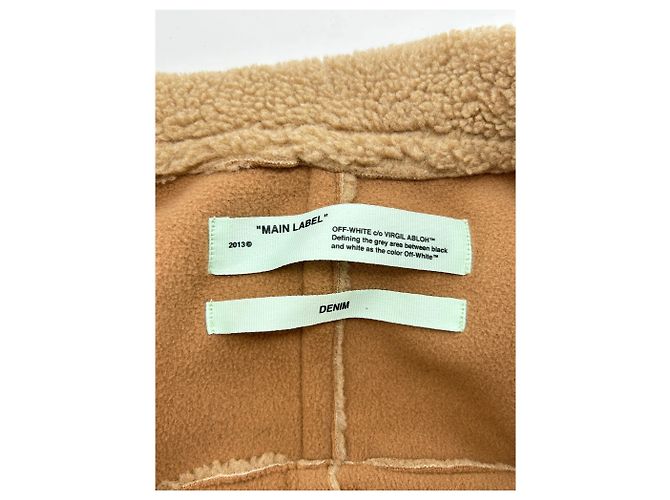 Off White Off-White Mäntel T.FR 40 aus Kunstfell Beige - Ansicht 5
