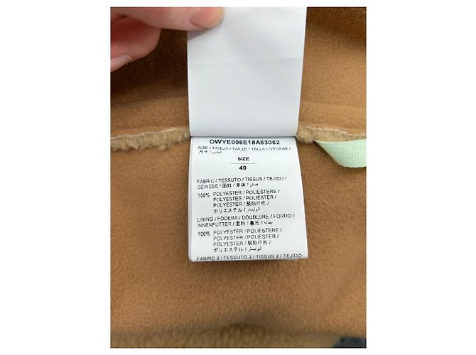 Off White Off-White Mäntel T.FR 40 aus Kunstfell Beige - Ansicht 6