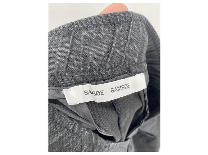 Pantalones Samsoe & Samsoe T.International S Lana Negro - vista 3