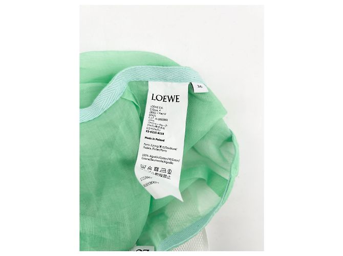 Gonne Loewe T.FR 36 Cotone Verde - vista 4