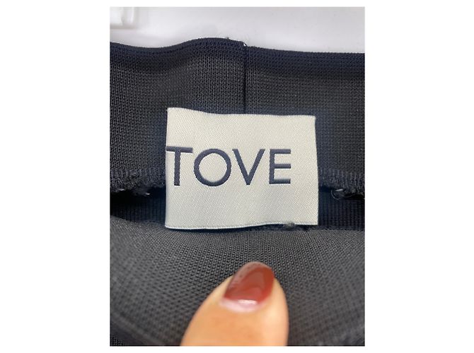Autre Marque Pantalones Tove T.FR 40 Viscosa Negro - vista 3