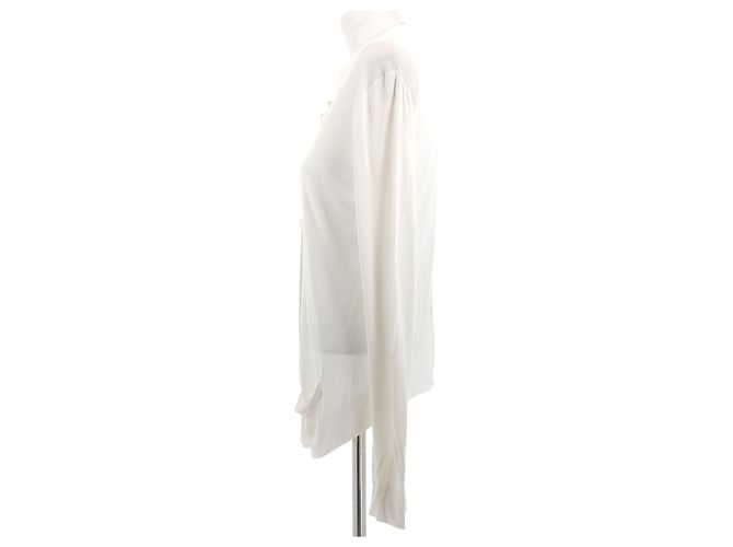 Malha Hermès T.FR 42 Viscose Branco - vista 4