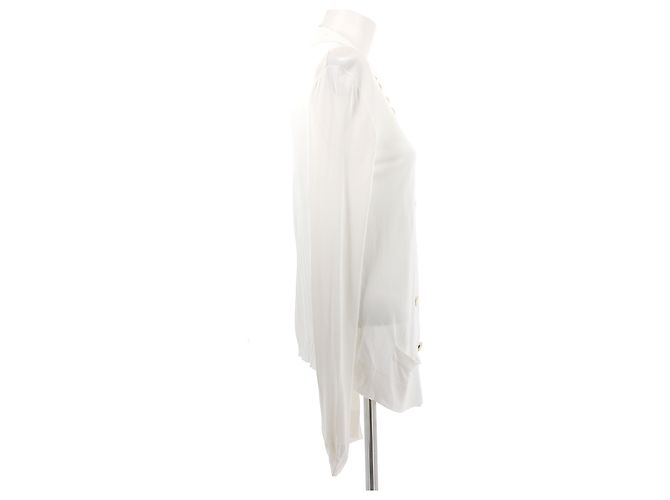 Malha Hermès T.FR 42 Viscose Branco - vista 5