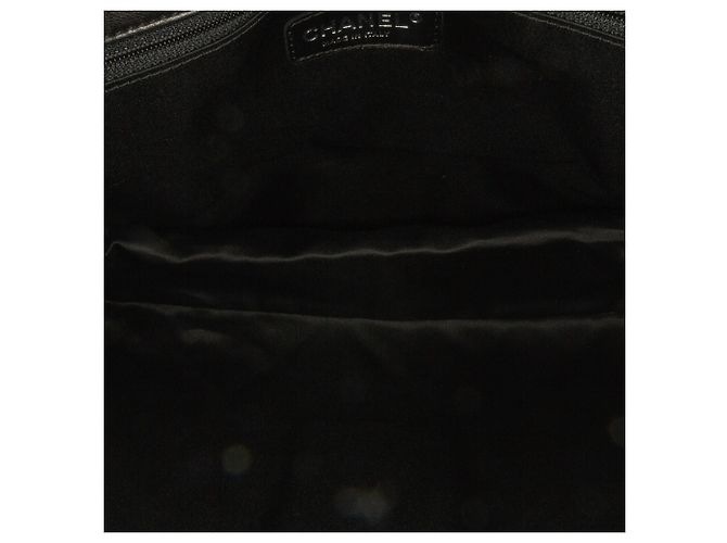 Chanel Divine Flap, große Lammledertasche, Schwarz Pink - Ansicht 6