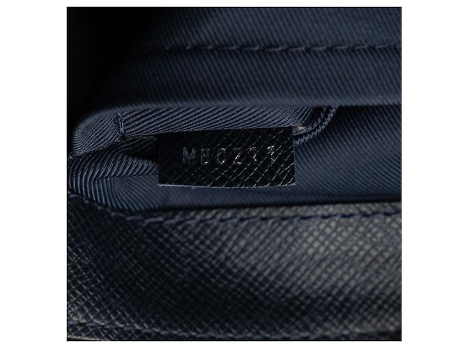 Louis Vuitton Blue Taiga Anton Soft Cartella Blu navy - vista 7